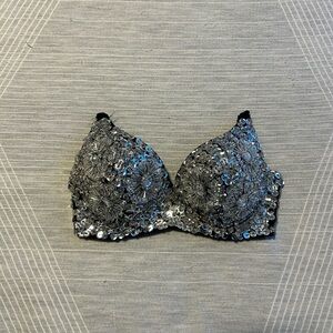 Elegant Sequin Embellished Bra
